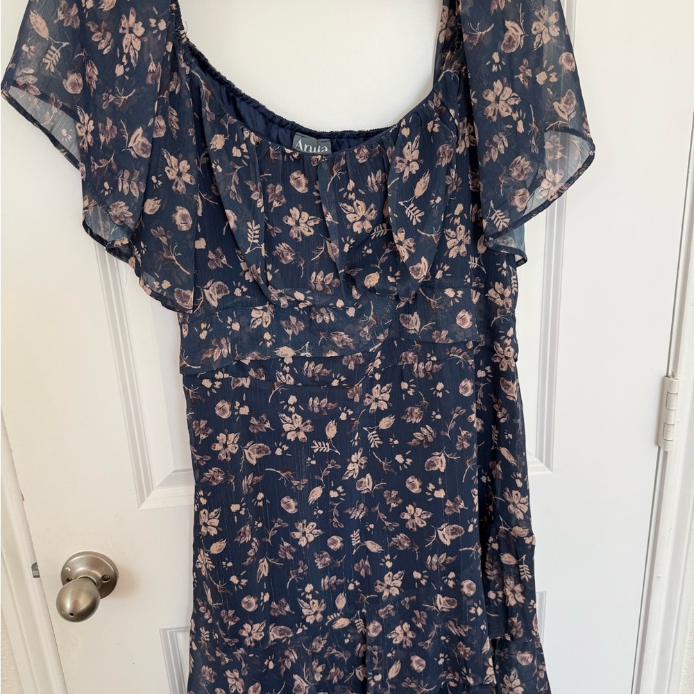 ARULA Navy Floral Dress